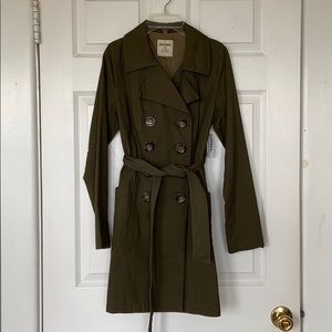 NWT Old Navy Olive Trench
